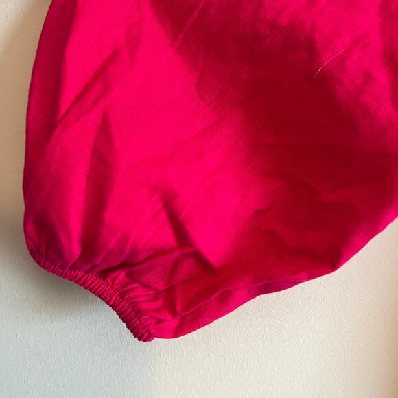 Universal Thread Women's Pink Tie-Front Puff Sleeve Midi Dress - Small - NWT - Picture 9 of 11